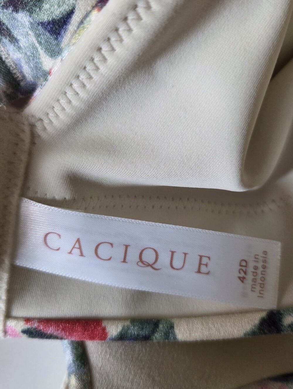 Lane Bryant's Cacique Lightly Lined Floral Balconette Bra Size 42D - Picture 8 of 10